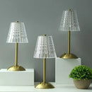 Modern brass diamond touch desk lamp bedroom crystal light by Decorbites