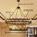 GobekUsa Black Metal LED Pendant Chandelier for Living Room and Stairs