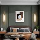 GobekUsa E27 Glass Wall Light in Smoke Gray Amber Milky White Green for Bedroom Living Room