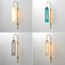 GobekUsa E27 Glass Wall Light in Smoke Gray Amber Milky White Green for Bedroom Living Room