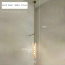 GobekUsa E27 Glass Wall Light in Smoke Gray Amber Milky White Green for Bedroom Living Room