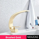 GobekUsa Brass Faucet Hot Cold Water Mixer Tap for Bathroom Vanity Sink
