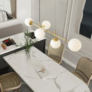 GobekUsa Golden Glass Ball LED Pendant Light for Home Decor