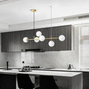 GobekUsa Golden Glass Ball LED Pendant Light for Home Decor