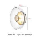 GobekUsa Circular Glass Lampshade Floor Lamp for Living Room Office LED Lights