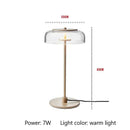 GobekUsa Circular Glass Lampshade Floor Lamp for Living Room Office LED Lights