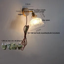 GobekUsa Clear Glass LED Wall Sconce Modern Rotate Stair Light