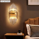 GobekUsa Modern Brass Wall Sconce Light with Fluted Glass Shade - 3-Light Bedroom Sconce, 7/9.5" Width