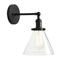 GobekUsa Funnel Glass Wall Lamp E27 Sconce Modern Bedroom Light Fixtures