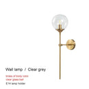 GobekUsa Brass Glass Ball Chandelier for Modern Living Room Dining Decor