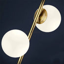 GobekUsa Glass Ball Metal Floor Lamp - LED Lighting for Bedroom and Study