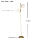GobekUsa Glass Ball Metal Floor Lamp - LED Lighting for Bedroom and Study