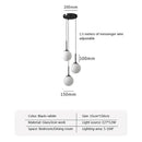 GobekUsa Glass Ball LED Chandelier for Dining Room, Hotel, and Stairs