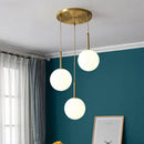 GobekUsa Glass Ball LED Chandelier for Dining Room, Hotel, and Stairs
