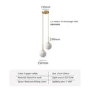 GobekUsa Glass Ball LED Chandelier for Dining Room, Hotel, and Stairs