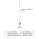 GobekUsa Glass Ball LED Chandelier for Dining Room, Hotel, and Stairs