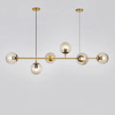 GobekUsa Glass Ball LED Chandelier: Nordic Industrial Edison Lighting Fixture