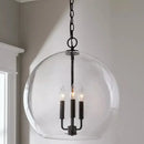 GobekUsa Glass Ball LED Chandelier for Modern Restaurant & Bar Decor