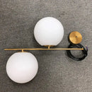 GobekUsa Glass Ball LED Chandelier: Nordic Modern Pendant Light for Dining Room and Bedroom