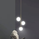 GobekUsa Glass Ball LED Chandelier: Nordic Modern Pendant Light for Dining Room and Bedroom