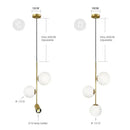 GobekUsa Glass Ball LED Chandelier: Nordic Modern Pendant Light for Dining Room and Bedroom