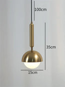 GobekUsa Glass Ball LED Pendant Chandelier for Home Decor and Modern Lighting