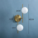 GobekUsa Glass Ball LED Wall Light: Modern Indoor Bedroom Lamp for Home Decor