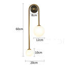 GobekUsa Glass Ball LED Wall Light Modern Brass Decor for Bedroom Living Room