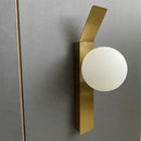GobekUsa Glass Ball LED Wall Sconce, Elegant Indoors Lighting for Bedroom & Living Room
