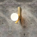 GobekUsa Glass Ball LED Wall Sconce, Elegant Indoors Lighting for Bedroom & Living Room