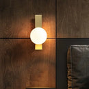 GobekUsa Glass Ball LED Wall Sconce, Elegant Indoors Lighting for Bedroom & Living Room