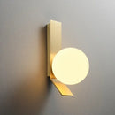 GobekUsa Glass Ball LED Wall Sconce, Elegant Indoors Lighting for Bedroom & Living Room