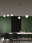 GobekUsa Glass Ball Pendant Chandelier: Stylish LED Hanging Lights for Dining Room, Kitchen, & Bar.