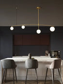GobekUsa Glass Ball Pendant Chandelier: Stylish LED Hanging Lights for Dining Room, Kitchen, & Bar.