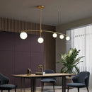 GobekUsa Glass Ball Pendant Chandelier: Stylish LED Hanging Lights for Dining Room, Kitchen, & Bar.