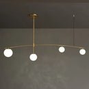 GobekUsa Glass Ball Pendant Chandelier: Stylish LED Hanging Lights for Dining Room, Kitchen, & Bar.