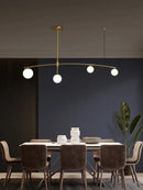 GobekUsa Glass Ball Pendant Chandelier: Stylish LED Hanging Lights for Dining Room, Kitchen, & Bar.