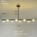 GobekUsa Glass Ball Pendant Chandeliers - Modern LED Hanging Lights for Home Decor