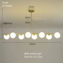 GobekUsa Glass Ball Pendant Chandeliers - Modern LED Hanging Lights for Home Decor