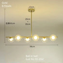 GobekUsa Glass Ball Pendant Chandeliers - Modern LED Hanging Lights for Home Decor