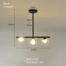 GobekUsa Glass Ball Pendant Chandeliers LED Hanging Lights for Home Decor