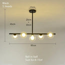 GobekUsa Glass Ball Pendant Chandeliers LED Hanging Lights for Home Decor