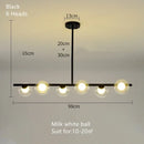 GobekUsa Glass Ball Pendant Chandeliers LED Hanging Lights for Home Decor