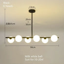 GobekUsa Glass Ball Pendant Chandeliers LED Hanging Lights for Home Decor