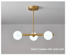 GobekUsa Glass Ball Pendant Chandeliers LED Hanging Lights for Home Decor