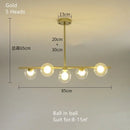 GobekUsa Glass Ball Pendant Chandeliers LED Hanging Lights for Home Decor