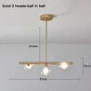 GobekUsa Glass Ball Pendant Chandeliers LED Hanging Lights for Home Decor