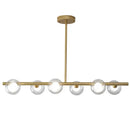 GobekUsa Glass Ball Pendant Chandeliers LED Hanging Lights for Home Decor