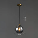 GobekUsa Glass Ball Pendant Light - Modern Nordic LED Hanging Fixture for Dining and Kitchen
