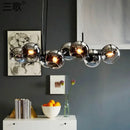 GobekUsa Glass Ball Pendant Lights for Living Bedroom Kitchen Decor
